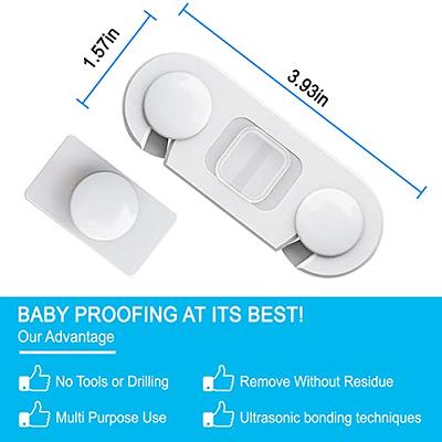 Cabinet Locks for Babies, Lobularsky 8 Pack, Multi-Use Baby Proofing  Cabinets for Fridge, Latches, Drawers, Dishwasher, Cupboard, Child Safety Cabinets  Locks for Easy Installation, White, 3M Adhesive - Yahoo Shopping