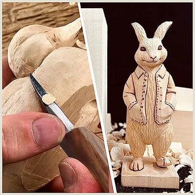 wood whittling kit with basswood wood