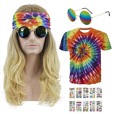  Haysandy 70s 80s Women Hippie Costume Set Disco Outfit