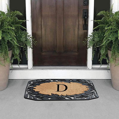 Mainstays Textures Crosshatch Polyester and Rubber Backed Doormat