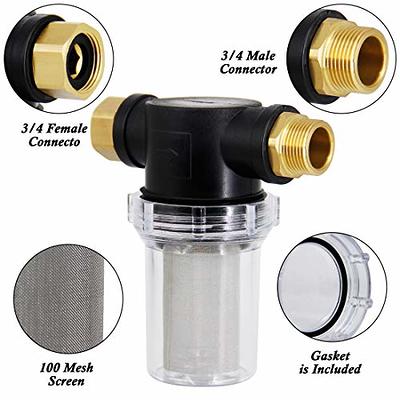 Garden Hose Inlet Filter Inline Water Pressure Washer Washing Machine  Sediment