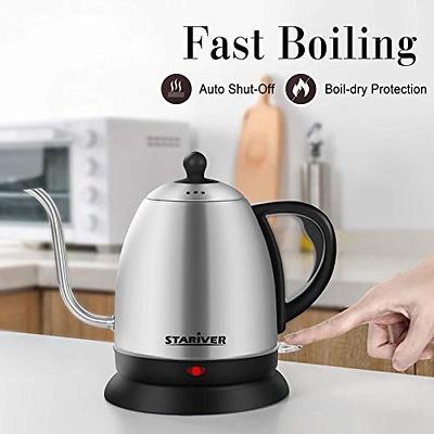 Electric Kettle - Glass- One-Touch Boil - 1L