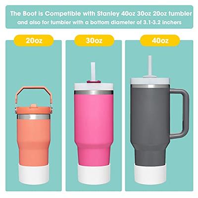 Stanley Cup Accessories - Spill Proof Stoppers, Straw Covers, Silicone Boot  for Stanley 40oz & 30oz Tumblers (PINK)