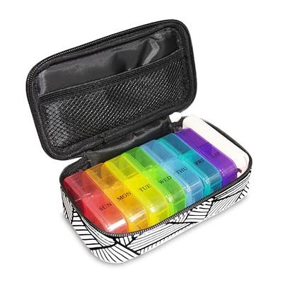 Weekly Pill Organizer 2 Times a Day,Travel Large Pill Boxes