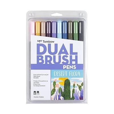 Tombow 56197 Dual Brush Pen Art Markers, Desert Flora, 10-Pack. Blendable,  Brush and Fine Tip Markers - Yahoo Shopping