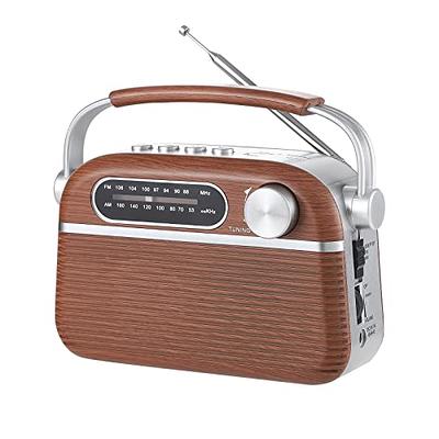 Gelielim Portable Radio AM FM, Retro Bluetooth 5.3 Speaker, Shortwave Radio  Support TF Card/USB, Battery Powered Radio, Gifts Idea for Elder, Retro  Vintage Decor for Home - Yahoo Shopping