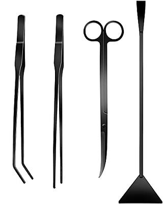 Aquarium Aquascape Tools Kit, Long 15 Inch Stainless Steel Aquatic Plants  Tools, 4 in 1 Anti-Rust Black Aquascaping Tweezers Scissors Spatula  Scrapers Tool Set for Fish Tank Cleaning Plant Trimming - Yahoo Shopping