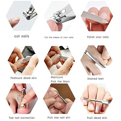 BEZOX Ingrown Toenail Clippers - Precision Thick Toe Nail Clipper for  Ingrown and Curly Nails, Comfort Grip Fingernail Clipper, Ergonomic Handle