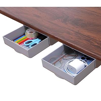 Hidden Under Table Desk Drawer Storage Organizer Self - Temu