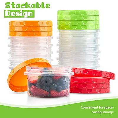 10pcs Round Meal Prep Containers With Lid, Reusable Plastic