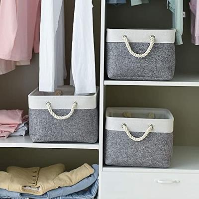 DULLEMELO Fabric Storage Cubes,12 inch Cube Stroage Bins for Empty Gift  Basket,Toys Nursery Clothes Storage Linen Closet Organizers and Storage  Baskets Shelves Bins(Grey-4 Pack) - Yahoo Shopping