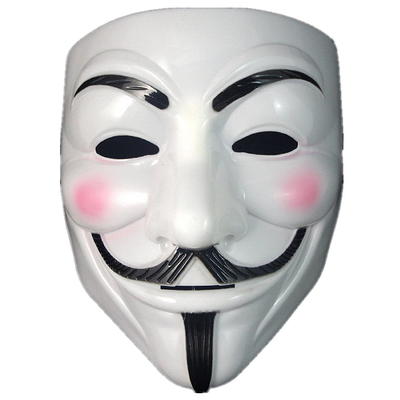 Junyulim Anonymous Vendetta Hacker Mask Guy Fawkes Game Master Mask For Halloween  Cosplay - Yahoo Shopping