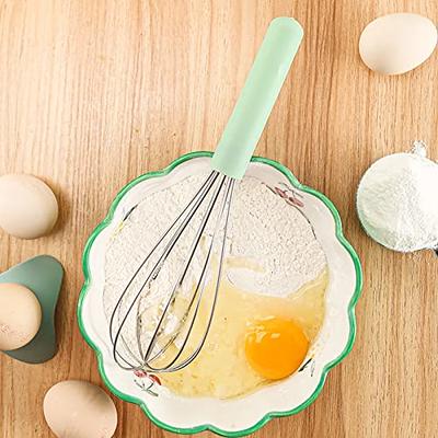 Manual Egg Beater Whisk Egg Cream Flour Quick Even Stirring Stainless Steel  Kitchen Egg Cream Stirring Mixing Whisking Tool for Cake Shop Cyan - Yahoo  Shopping