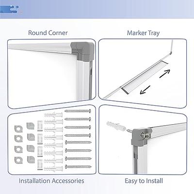 JILoffice Large Magnetic White Board, Dry Erase Board 72 x 40 Inch