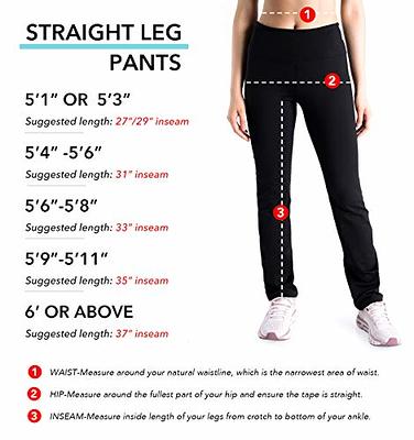 Essential Straight Leg Yoga Pants, Side Pockets – Yogipace