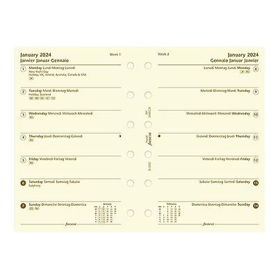 2024 Pocket Planner Refills  Pocket Filofax Inserts for 2024