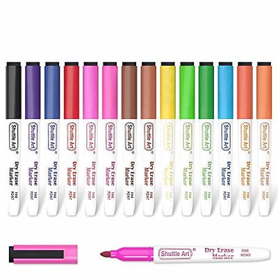 Dry Erase Markers, Shuttle Art 60 Bulk Pack 15 Colors Magnetic