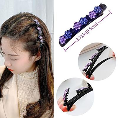 1 piece Double Flower Hair Clips Duckbill Hair Clips for Hair Claw