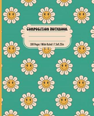 Composition Notebook Wide Ruled: Aesthetic Cute Flowers, Lined Paper  Journal for Teen Girls, Kids and Students - Yahoo Shopping