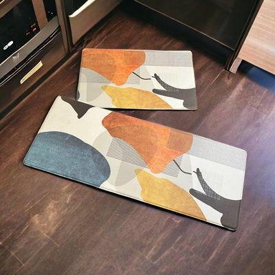 StepLively Kitchen Mat, 2 PCS Kitchen Rugs, Cushioned Kitchen Mats for  Floor, Anti-Fatigue Mat, Kitchen Rug Set, Non-Skid Standing Mat for  Kitchen