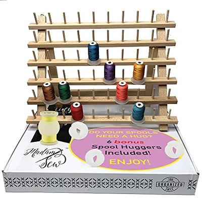 New brothread 60 Spools Wooden Thread Rack/Thread Holder Organizer