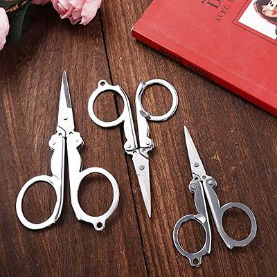 Shapenty Stainless Steel Folding Portable Travel Scissors Small Foldable  Paper String Craft Shred Scissors, 2 Pack - Yahoo Shopping