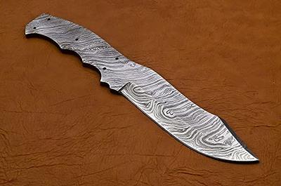 Handmade Damascus Steel Knife (Blank Blade) 