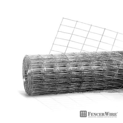 Fencer Wire 6 ft. x 100 ft. 12.5-Gauge Welded Wire Fence with Mesh 2 in. x  4 in. WB125-6X100M24 - The Home Depot