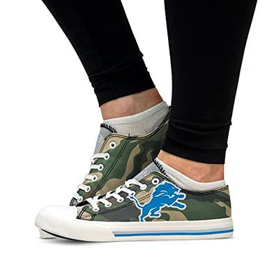 Women's FOCO Cream Detroit Lions Low Top Canvas Shoes