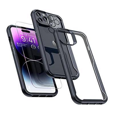 SPIDERCASE Designed for iPhone 14 Pro Max Case, with Built-in Tempered  Glass Screen & Camera Lens Protector [12FT Military Dropproof