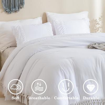 Utopia Bedding King/California King Size Comforter Set with 2 Pillow Shams  - Bedding Comforter Sets - Down Alternative White Comforter - Soft and