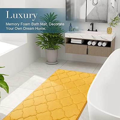 OLANLY Luxury Bathroom Rug Mat 24x16, Extra Soft and Absorbent Microfiber Bath  Rugs, Non-Slip Plush Shaggy Bath Carpet, Machine Wash Dry, Bath Mats for  Bathroom Floor, Tub and Shower, Yellow - Yahoo