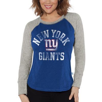 New York Giants G-III 4Her by Carl Banks Women's Fashion Illustration T- Shirt - White/Royal