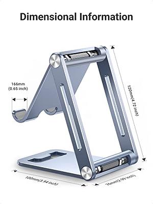 UGREEN Soporte de teléfono celular para escritorio, plegable, portátil,  ajustable, compatible con iPhone 15 14 13 Pro Max, iPhone 12 11 Plus SE XS  XR