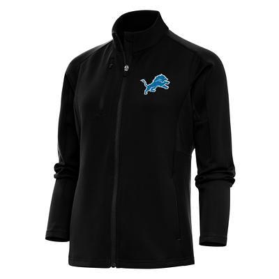 Men's Antigua Steel Detroit Lions Links Full-Zip Golf Jacket