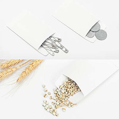 50 Pack Kraft Small Coin Envelopes Self Adhesive Kraft Envelopes Mini Parts Small Items Storage Packets Envelopes for Garden Office or Wedding Gift(