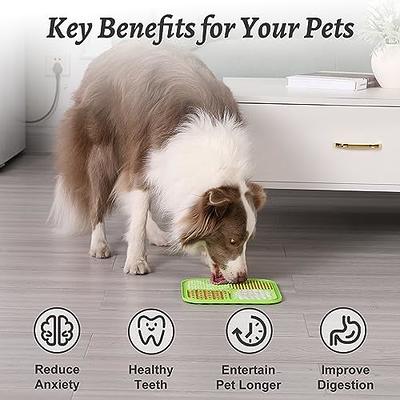 Boredom Buster Lick Mat for Dog Anxiety - Strong Suction Cups for Easy  Grooming and Slow Feeding -Deal!