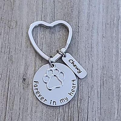 Dog Themed Keychains (Memorial & Paw Print Designs