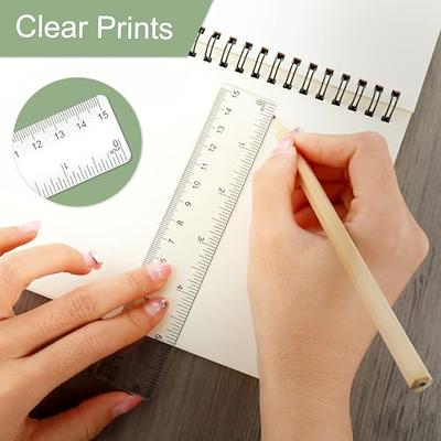 Plastic Ruler, Clear Rulers Plastic Transparent Ruler Shatterproof