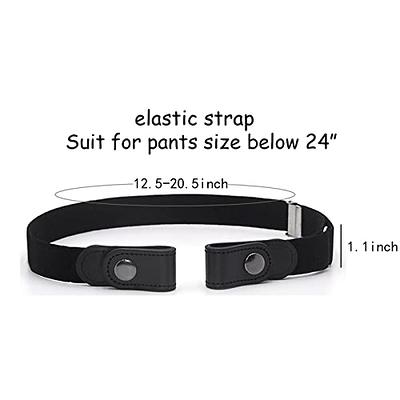 Kids Elastic Adjustable Belts for Girls Easy Buckle Invisible Flat Buckle  Stretchy Belt for Kids Boys Girls