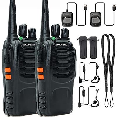 Walkie Talkies, MOICO Long Range Walkie Talkies for Adults with 22 FRS  Channels,Family Walkie Talkie with LED Flashlight VOX LCD Display for  Hiking