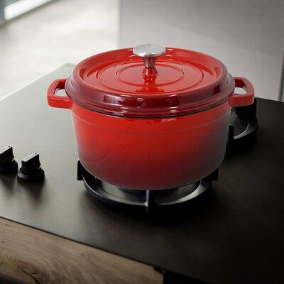 Crock Pot Artisan 7 Quart Round Cast Iron Dutch Oven Scarlet Red - Office  Depot