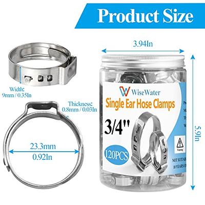 Assorted Single Ear Hose Clamp Set, 40 Piece