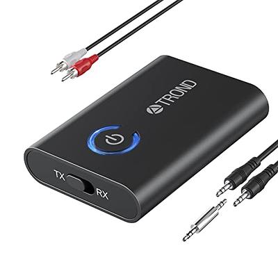 Bluetooth Transmitter Receiver, LAICOMEIN 2-in-1 V5.0 Bluetooth Adapter,  Wireless Transmitter for TV PC MP3 Gym Airplane, Bluetooth Receiver for  Speakers Headphones (Black+Blue) - Yahoo Shopping