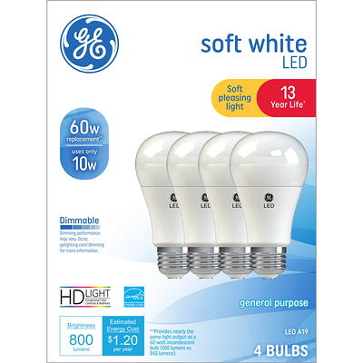 GE LED+ Color 60-Watt EQ A19 Full Spectrum Medium Base (E-26