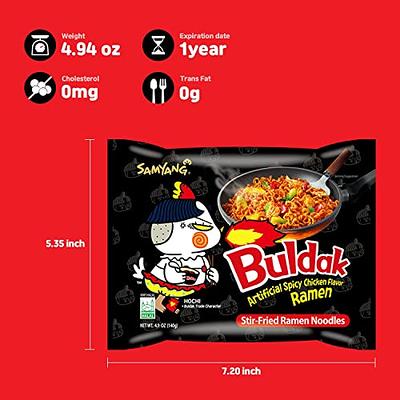 Samyang Buldak Hot & Spicy Chicken Ramen - Stir-Fry Fire Noodles