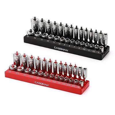 EACELIY 6Pcs Magnetic Socket Organizer Set, 1/2