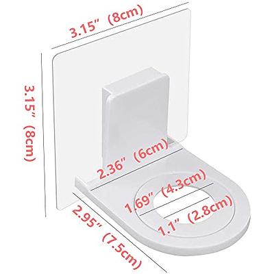 Frylr 3 Pack Shower Gel Bottle Rack Hook Self Adhesive Wall Mounted Shampoo Dispenser Bottle Holder Hook for Wall Kitchen Bathroom Toilet (Diameter