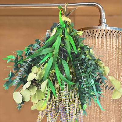 Natural Dried Lavender Eucalyptus Leaves Flower Bunch DIY Wedding