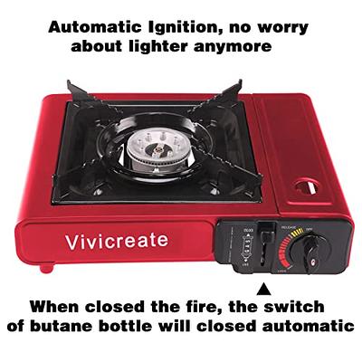 Choice 1-Burner High Performance Red Butane Range / Portable Stove with  Brass Burner - 8,000 BTU